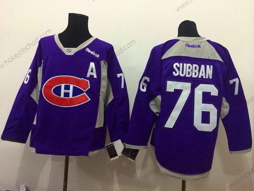 Muž Montreal Canadiens #76 P.K. Subban Charcoal 2014 Training Nachový Dres