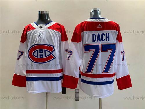 Muž Montreal Canadiens #77 Kirby Dach Bílý Sešitý Dres