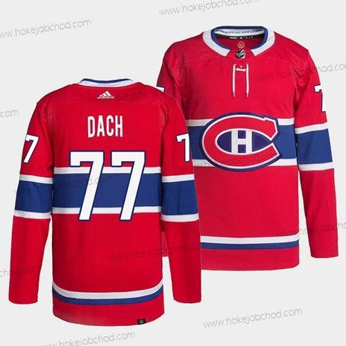 Muž Montreal Canadiens #77 Kirby Dach Červené Sešitý Dres