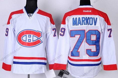 Muž Montreal Canadiens #79 Andrei Markov Bílý Dres