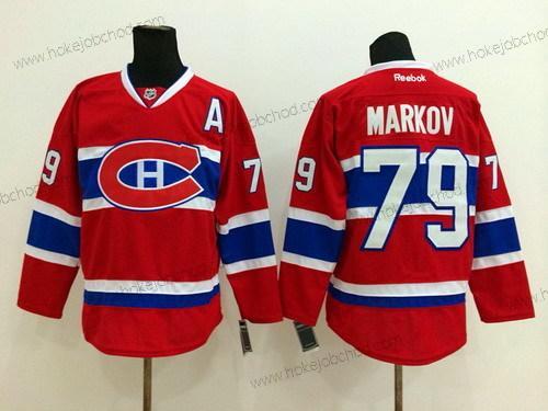 Muž Montreal Canadiens #79 Andrei Markov Červené Ch Dres