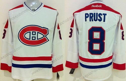 Muž Montreal Canadiens #8 Brandon Prust Bílý Dres