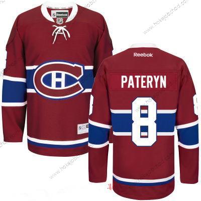 Muž Montreal Canadiens #8 Greg Pateryn Reebok Červené Domácí Hokejový Sešitý NHL Dres