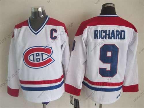 Muž Montreal Canadiens #9 Maurice Richard Bílý CCM Vintage Dres