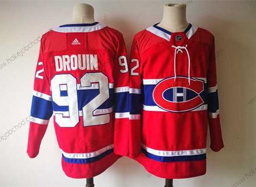 Muž Montreal Canadiens #92 Jonathan Drouin Červené 2017-2018 Hokejový Sešitý NHL Dres