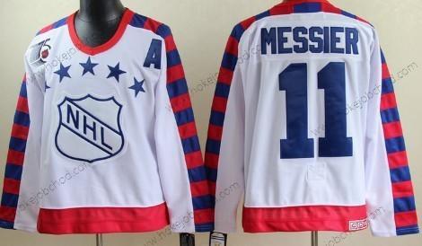 Muž NHL 1992 All-Star #11 Mark Messier Bílý 75Th Retro CCM Dres