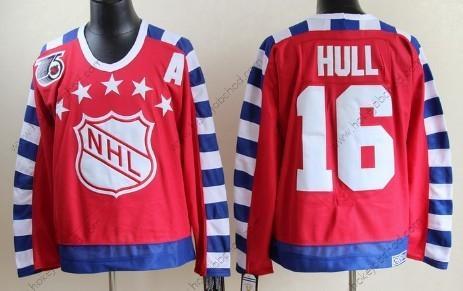 Muž NHL 1992 All-Star #16 Brett Hull Červené 75Th Retro CCM Dres