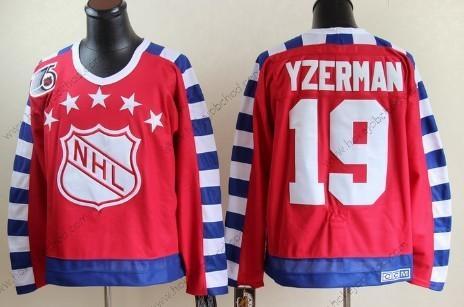 Muž NHL 1992 All-Star #19 Steve Yzerman Červené 75Th Retro CCM Dres