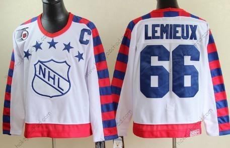 Muž NHL 1992 All-Star #66 Marrio Lemieux Bílý 75Th Retro CCM Dres