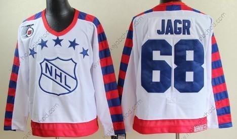 Muž NHL 1992 All-Star #68 Jaromir Jagr Bílý 75Th Retro CCM Dres