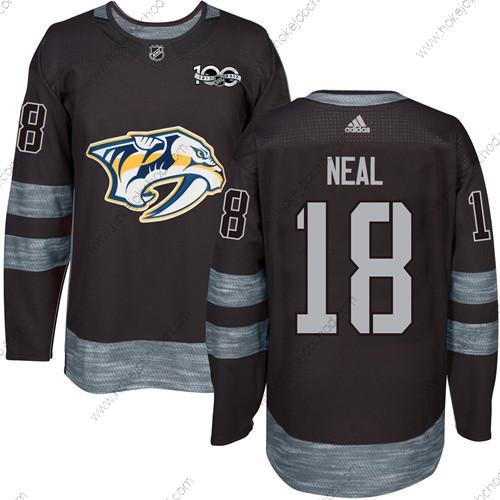 Muž Nashville Predators #18 James Neal Černá 1917-2017 100th Výročí Sešitý NHL Dres