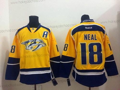 Muž Nashville Predators #18 James Neal Žlutá Dres