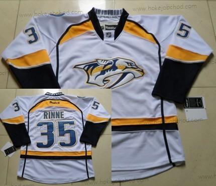 Muž Nashville Predators #35 Pekka Rinne Bílý Dres