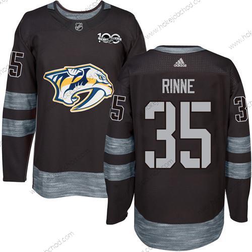 Muž Nashville Predators #35 Pekka Rinne Černá 1917-2017 100th Výročí Sešitý NHL Dres