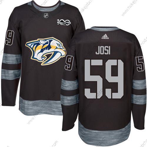 Muž Nashville Predators #59 Roman Josi Černá 1917-2017 100th Výročí Sešitý NHL Dres