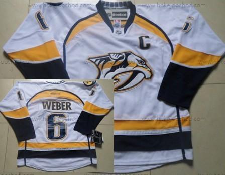 Muž Nashville Predators #6 Shea Weber Bílý Dres