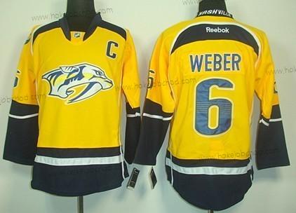 Muž Nashville Predators #6 Shea Weber Žlutá Dres