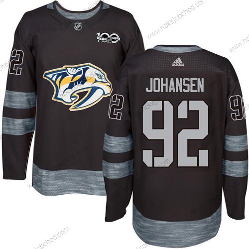 Muž Nashville Predators #92 Ryan Johansen Černá 1917-2017 100th Výročí Sešitý NHL Dres