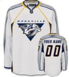 Muž Nashville Predators Přizpůsobené Bílý Dres