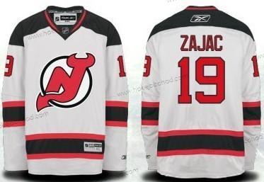 Muž New Dres Devils #19 Travis Zajac Bílý Dres