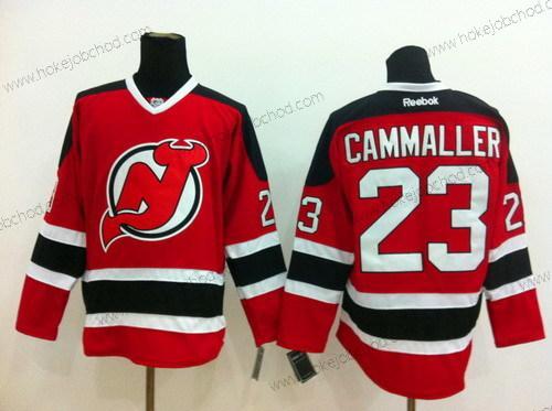 Muž New Dres Devils #23 Michael Cammalleri Červené With Černá Dres