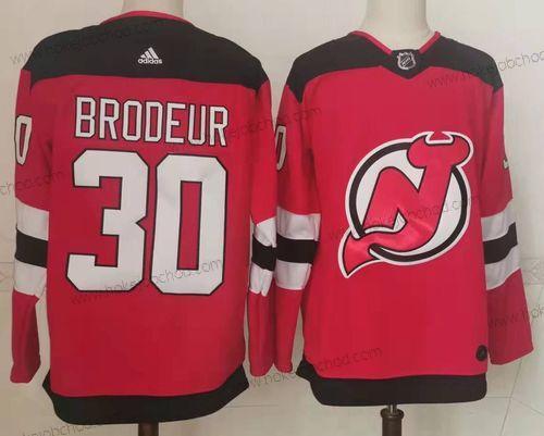 Muž New Dres Devils #30 Martin Brodeur Červené Autentické Dres