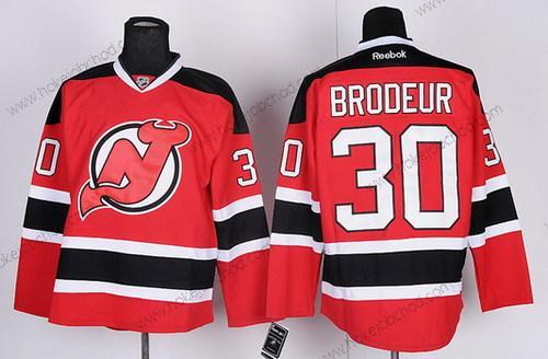 Muž New Dres Devils #30 Martin Brodeur Červené With Černá Dres