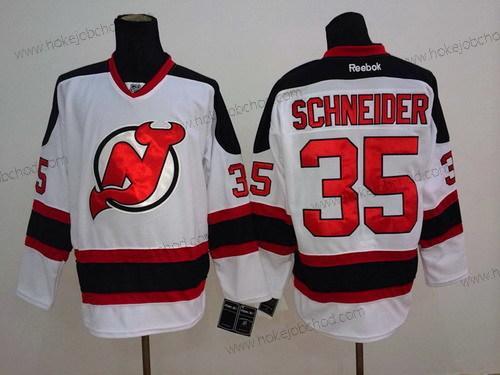 Muž New Dres Devils #35 Cory Schneider Bílý Dres