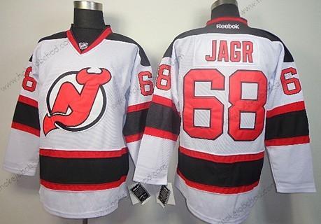 Muž New Dres Devils #68 Jaromir Jagr Bílý Dres