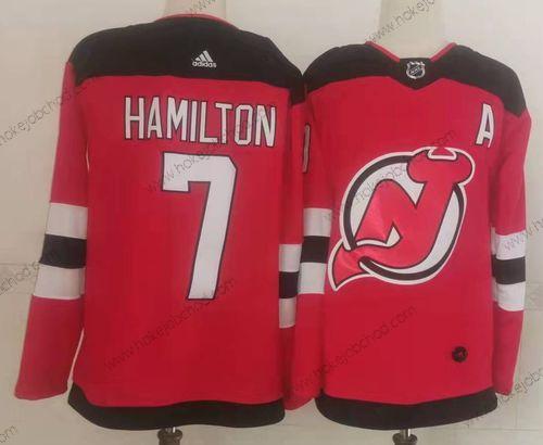 Muž New Dres Devils #7 Dougie Hamilton Červené Autentické Dres