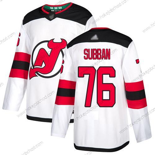 Muž New Dres Devils #76 P. K. Subban Bílý Road Autentické Sešitý Hokejový Dres