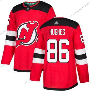 Muž New Dres Devils #86 Jack Hughes Červené Domácí Autentické Sešitý Hokejový Dres