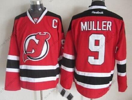 Muž New Dres Devils #9 Kirk Muller Červené With Černá Retro CCM Dres