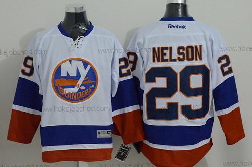 Muž New York Islanders #29 Brock Nelson Bílý Dres