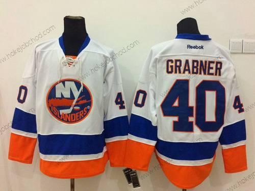 Muž New York Islanders #40 Michael Grabner Bílý Dres