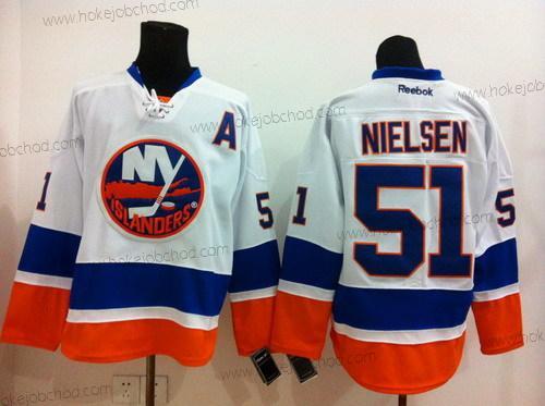 Muž New York Islanders #51 Frans Nielsen Bílý Dres