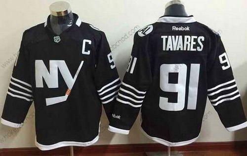 Muž New York Islanders #91 John Tavares 2015 Reebok Černá Premier Náhradní Dres