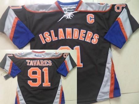 Muž New York Islanders #91 John Tavares Černá Alternativní Dres