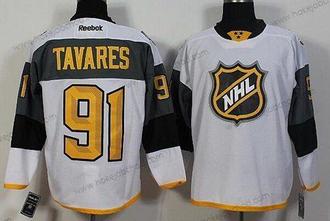 Muž New York Islanders #91 John Tavares Reebok Bílý 2016 NHL All-Star Premier Dres