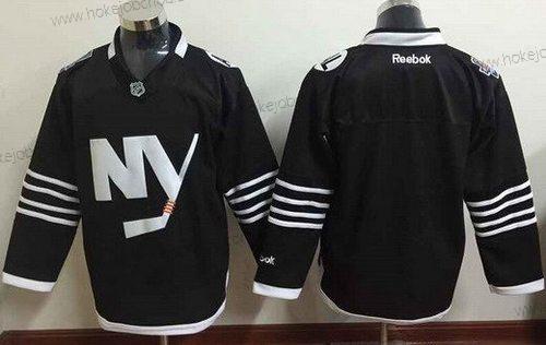 Muž New York Islanders Prázdný 2015 Reebok Černá Premier Náhradní Dres