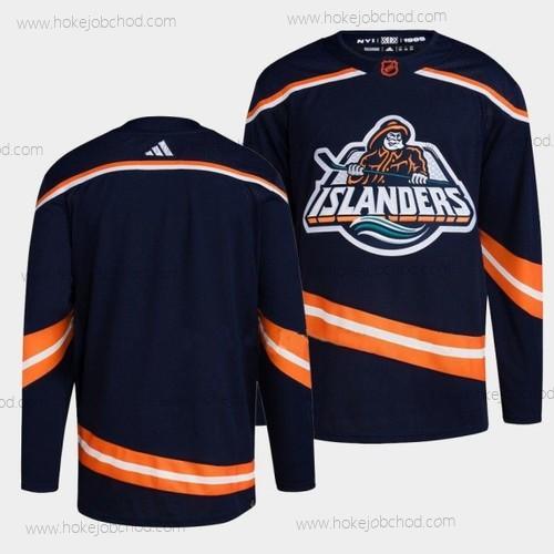 Muž New York Islanders Prázdný 2022 Námořnictvo Obrácený Retro 2.0 Sešitý Dres