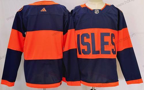 Muž New York Islanders Prázdný Námořnictvo 2024 Stadium Series Sešitý Dres