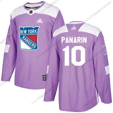 Muž New York Rangers #10 Artemi Panarin Nachový Autentické Bojuje proti rakovině Sešitý Hokejový Dres