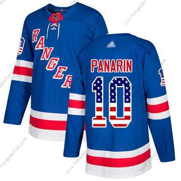 Muž New York Rangers #10 Artemi Panarin Royal Modrý Domácí Autentické USA Flag Sešitý Hokejový Dres