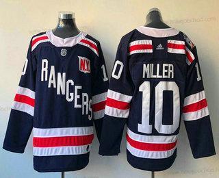 Muž New York Rangers #10 J. T. Miller Royal Modrý 2018 Zimní Klasický Sešitý NHL Hokejový Dres