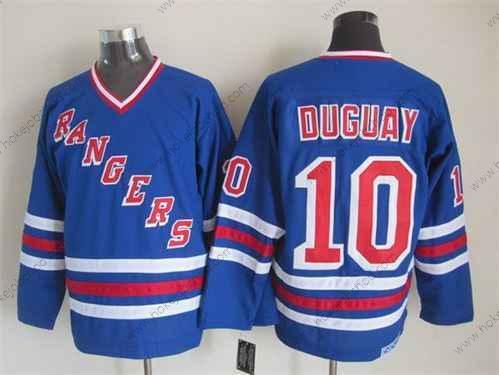 Muž New York Rangers #10 Ron Duguay Modrý CCM Vintage Dres