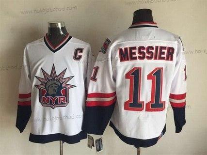 Muž New York Rangers #11 Mark Messier 1996-97 Bílý CCM Vintage Dres