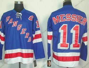 Muž New York Rangers #11 Mark Messier Modrý Retro CCM Dres