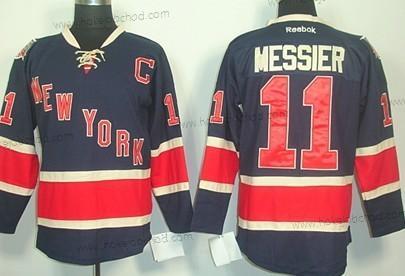 Muž New York Rangers #11 Mark Messier Námořnictvo Modrý Alternativní 85Th Dres