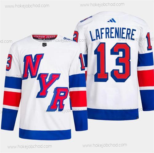 Muž New York Rangers #13 Alexis Lafreniere Bílý 2024 Stadium Series Sešitý Dres